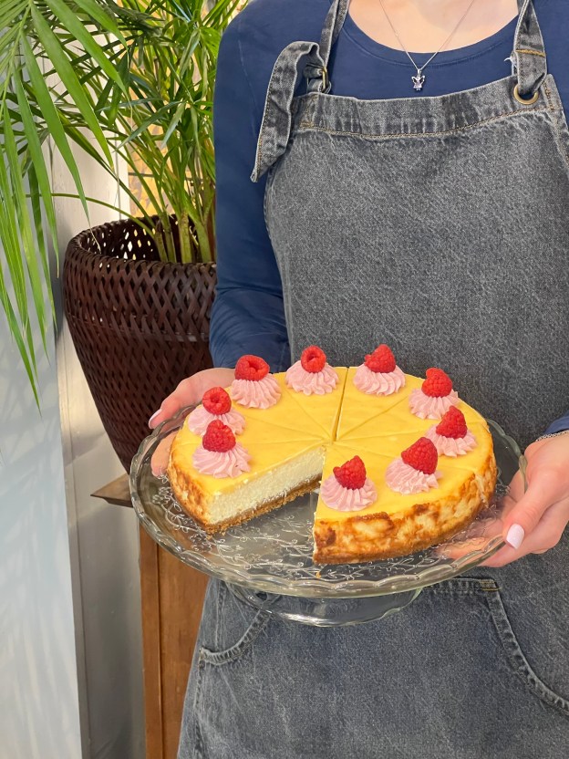 Bakad citroncheesecake